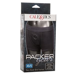 Packer Gear Boxer Harness Black Xtra Small to Small BondageBox UK