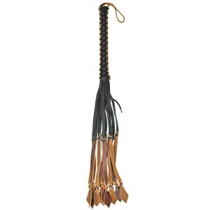 Pain Medieval 12 Tails Italian Leather Whip BondageBox UK
