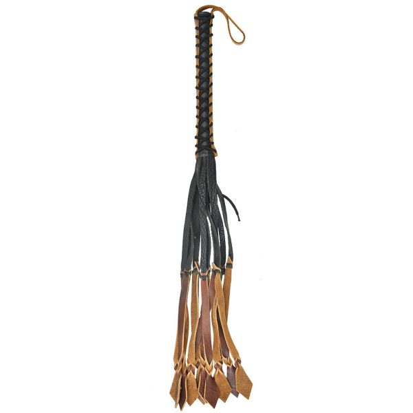 Pain Medieval 12 Tails Italian Leather Whip BondageBox UK