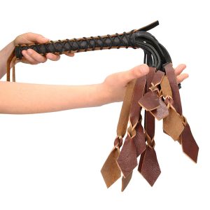 Pain Medieval 12 Tails Italian Leather Whip BondageBox UK
