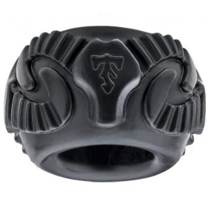 Perfect Fit Tribal Son Ram Ring Black BondageBox UK