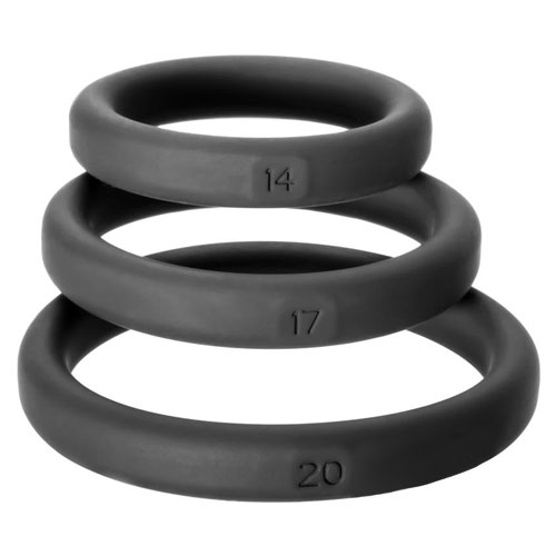 Perfect Fit Xact Fit Cock Ring Sizes 14, 17, 20 BondageBox UK