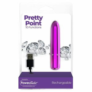 Power Bullet Pretty Point Rechargeable Bullet Vibrator BondageBox UK