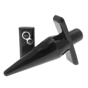 Power Vibrating Butt Plug With Remote Control BondageBox UK