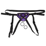 Purple And Black Universal Harness Strap On BondageBox UK
