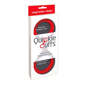 Quickie Cuffs Large Red Ankle Or Wrist Cuffs BondageBox UK