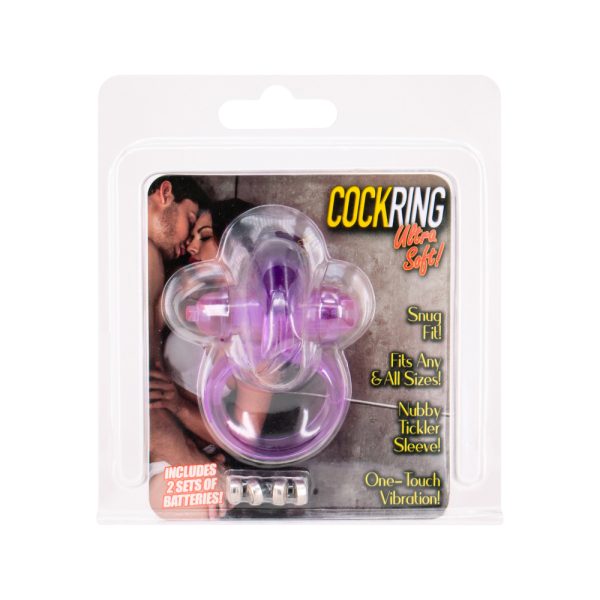 Rabbit Ultra Soft Vibrating Cock Ring BondageBox UK
