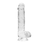 RealRock 6 Inch Transparent Realistic Crystal Clear Dildo BondageBox UK