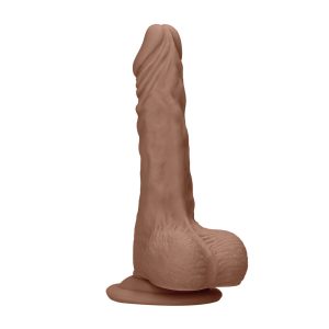 RealRock 7 Inch Dong With Testicles Flesh Tan BondageBox UK