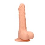 RealRock 8 Inch Dong With Testicles Flesh Pink BondageBox UK