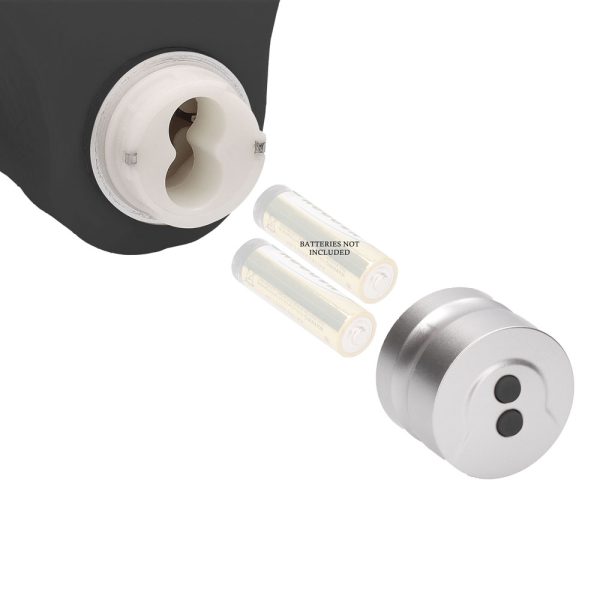 RealRock 9 Inch Black Realistic Vibrating Dildo With Balls BondageBox UK