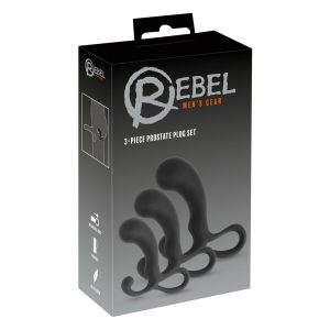 Rebel Mens Gear 3 Piece Prostate Plug Set BondageBox UK