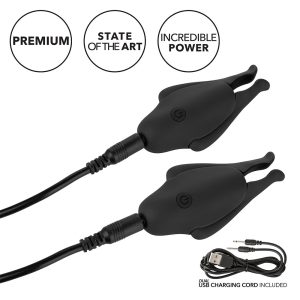 Rechargeable Nipplettes Vibrating Nipple Clamps BondageBox UK