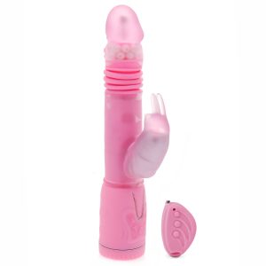 Remote Control Thrusting Rabbit Pearl Vibrator BondageBox UK