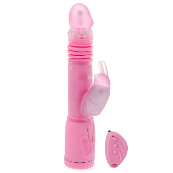 Remote Control Thrusting Rabbit Pearl Vibrator BondageBox UK