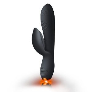 Rocks Off Everygirl Black Rechargeable Rabbit Vibrator BondageBox UK