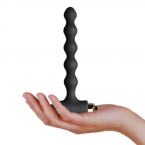 Rocks Off Pearls Petite Sensations Black Butt Plug BondageBox UK