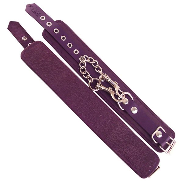 Rouge Garments Ankle Cuffs Purple BondageBox UK