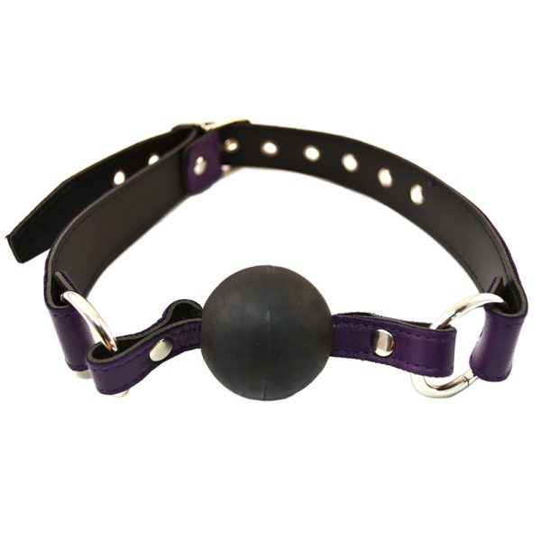 Rouge Garments Ball Gag Purple BondageBox UK
