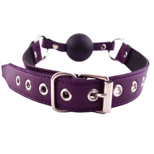 Rouge Garments Ball Gag Purple BondageBox UK
