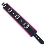 Rouge Garments Black And Pink Padded Collar BondageBox UK