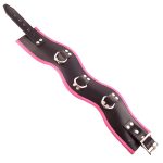 Rouge Garments Black And Pink Padded Posture Collar BondageBox UK