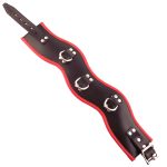 Rouge Garments Black And Red Padded Posture Collar BondageBox UK