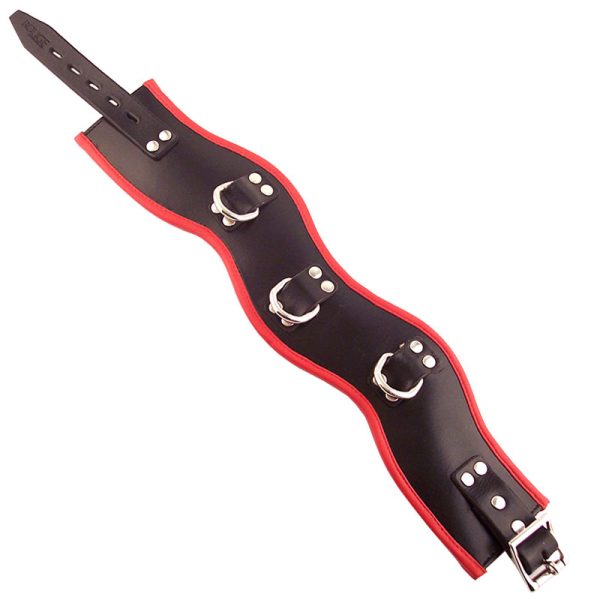 Rouge Garments Black And Red Padded Posture Collar BondageBox UK