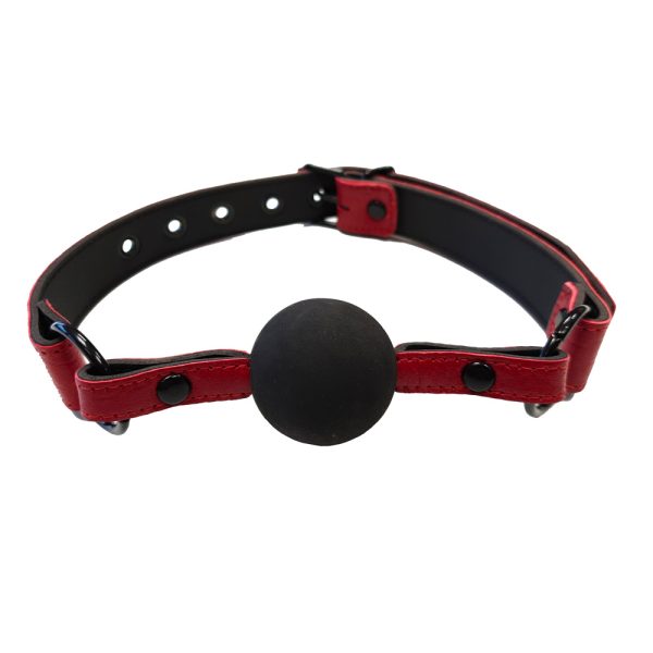 Rouge Garments Leather Croc Print Ball Gag BondageBox UK