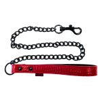 Rouge Garments Leather Croc Print Lead BondageBox UK