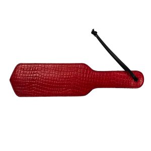 Rouge Garments Leather Croc Print Paddle BondageBox UK