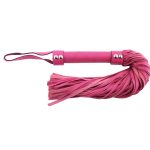 Rouge Garments Pink Leather Flogger BondageBox UK