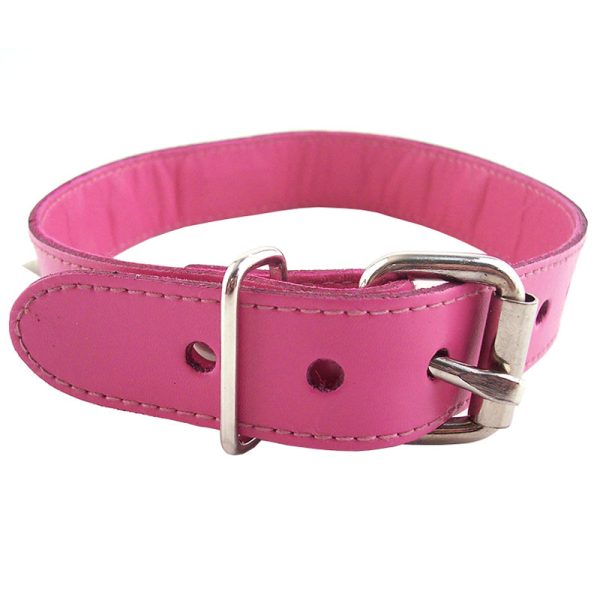 Rouge Garments Pink Studded O Ring Studded Collar BondageBox UK