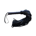 Rouge Garments Plain Black Flogger BondageBox UK