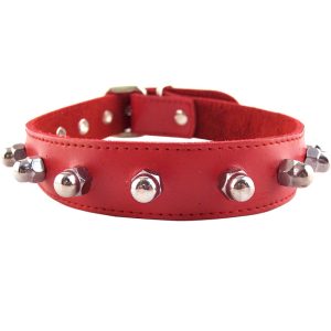 Rouge Garments Red Nut Collar BondageBox UK