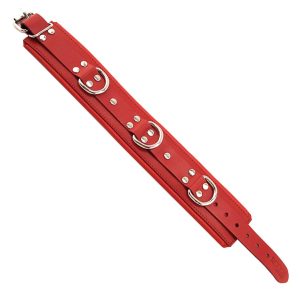 Rouge Garments Red Padded Collar BondageBox UK
