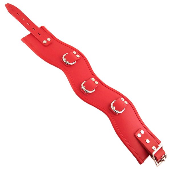 Rouge Garments Red Padded Posture Collar BondageBox UK