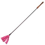 Rouge Garments Riding Crop With Wooden Handle Pink BondageBox UK