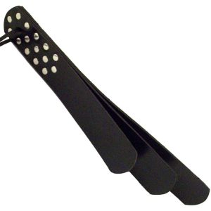 Rouge Garments Three Flap Paddle Black BondageBox UK