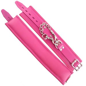 Rouge Garments Wrist Cuffs Padded Pink BondageBox UK