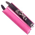 Rouge Garments Wrist Cuffs Padded Pink Trimmed BondageBox UK