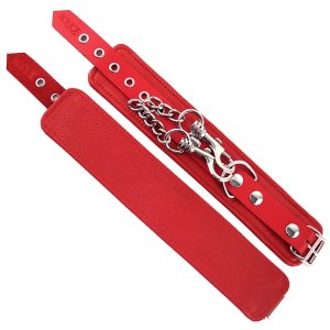 Rouge Garments Wrist Cuffs Red BondageBox UK