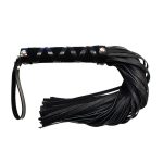 Rouge Short Leather Flogger With Studs BondageBox UK