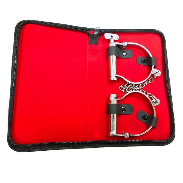 Rouge Stainless Steel Ankle Shackles BondageBox UK