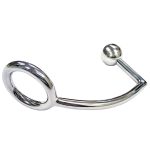 Rouge Stainless Steel Cock Ring With Anal Probe BondageBox UK