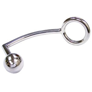 Rouge Stainless Steel Cock Ring With Anal Probe BondageBox UK