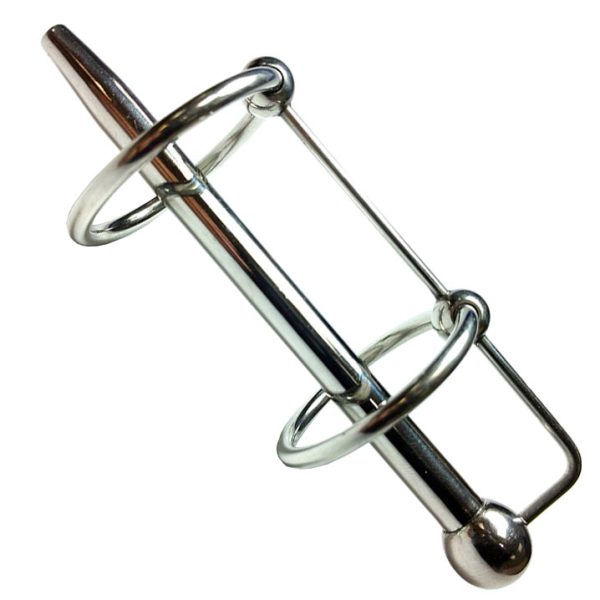 Rouge Stainless Steel Double Ring Sperm Stopper BondageBox UK