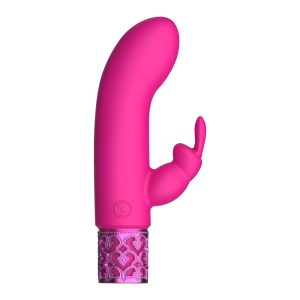 Royal Gems Dazzling Rechargeable Rabbit Bullet Pink BondageBox UK