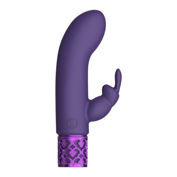 Royal Gems Dazzling Rechargeable Rabbit Bullet Purple BondageBox UK