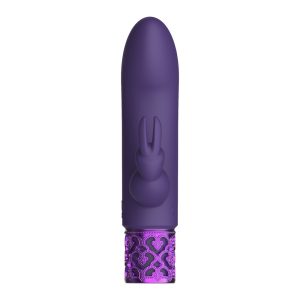 Royal Gems Dazzling Rechargeable Rabbit Bullet Purple BondageBox UK